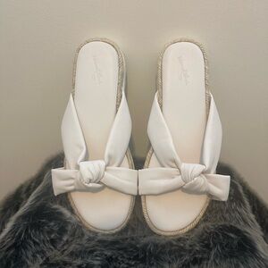 Universal Thread Off White Dena Knotted Espadrille